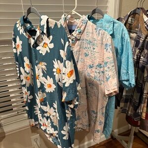 George Men's Casual Button Down Shirts - Teal, Pink, Blue, Plaid